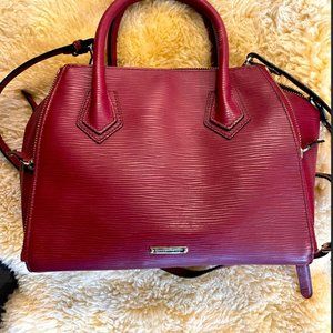 RARE Rebecca Minkoff Burgundy Crossbody Satchel